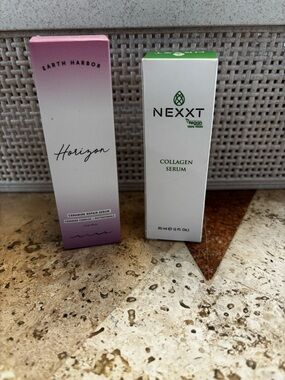 Earth Harbor Horizon Ceramide Serum + Nexxt Collagen Serum Bundle NIB